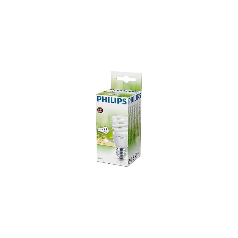 Lampe Eco spirale  PHILIPS 15W  WW E27  220v