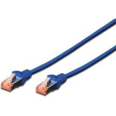 Cordon de Brassage CAT 6 S-FTP  10 m Bleu DIGITUS