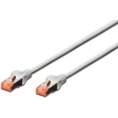 Cordon de Brassage CAT 6 S-FTP  2 m Gris DIGITUS