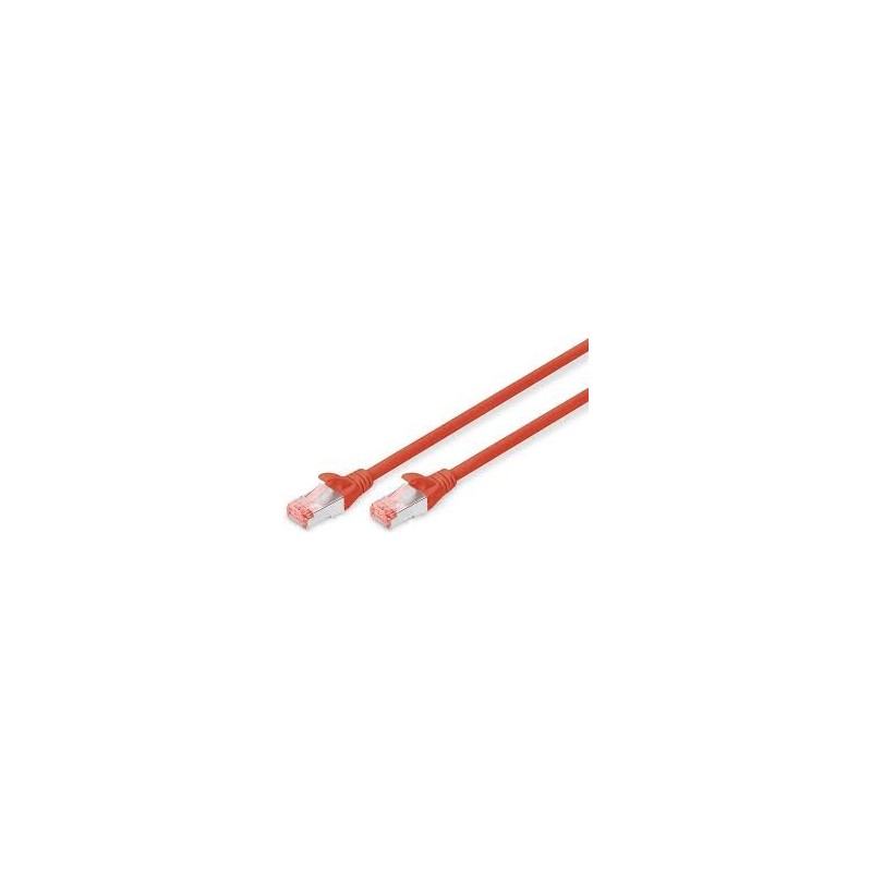 Cordon de brassage CAT6 S-FTP 0.5m Rouge