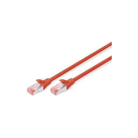 Cordon de brassage CAT6 S-FTP 0.5m Rouge