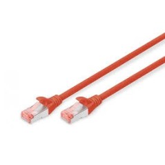 Cordon de brassage CAT6 S-FTP 1 m Rouge