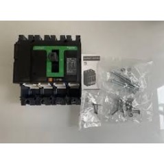 Disjoncteur basic , ComPacT NSX100B, 25 kA at 415 VAC 50/60 Hz, 100 A, sans déclencheur, 4P