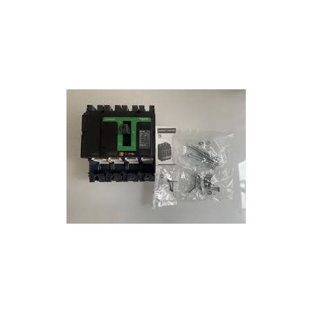Disjoncteur basic , ComPacT NSX100B, 25 kA at 415 VAC 50/60 Hz, 100 A, sans déclencheur, 4P