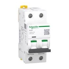 Disjoncteur  Acti9 iC60N 2P 16 A  courbe C 6000 A 10 kA