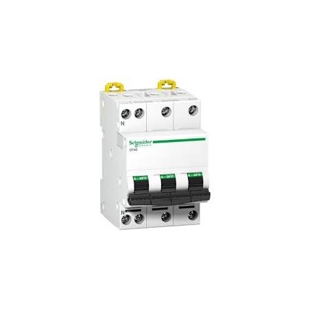 Disjoncteur miniature DT40 3P N 40A C 6KA 400V