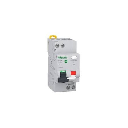 Disjoncteur Differentiel Modulaire EASY9   C 25A 1PN 4500A 30MA AC