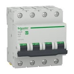 Disjoncteur  Modulaire EASY9  4P  C32A  4500A 400V